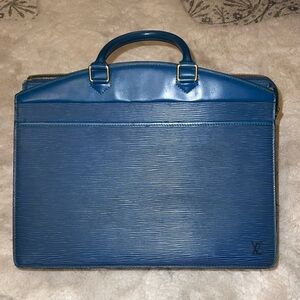 LOUIS VUITTON Epi Riviera Hand Bag Blue M48185 LV Authentic